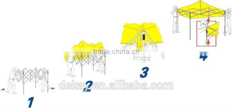 10x10 commercial waterproof canopy wall steel frame folding tent gazebo