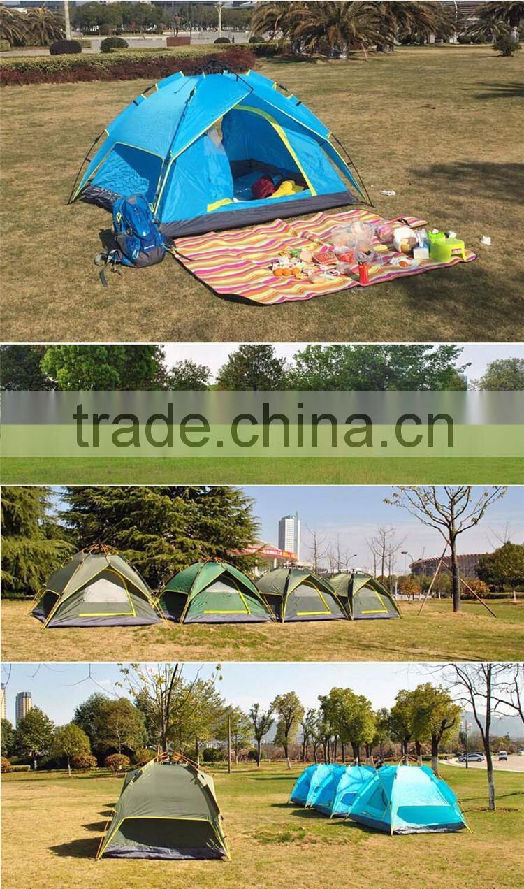 Outdoor 3-4 Person Automatic Sun Shelter Tent Camping Folding Backpacking Automatic Pop Up Tent