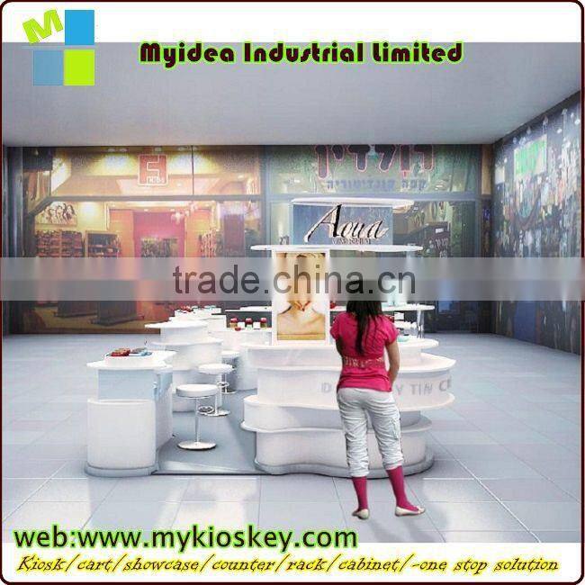 Modern new arrival shopping mall nail bar kiosk for manicure
