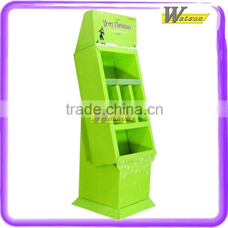Chocolate Promotion Custom Printing Corrugated Food Retail Compartment Display Stand