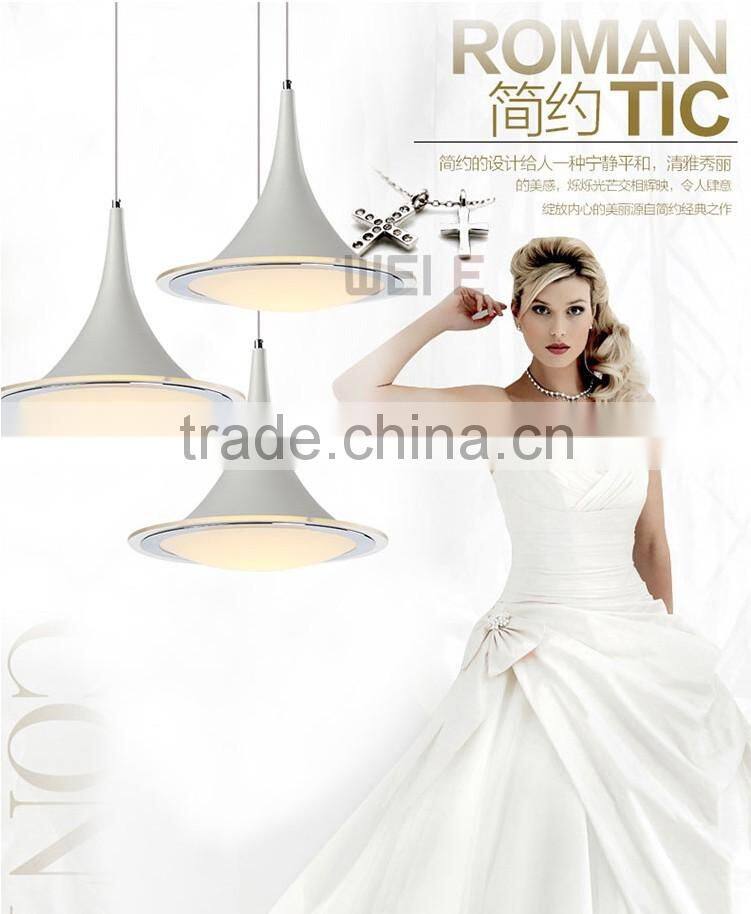 12w Trumpet LED Pendant Light Dining Room Creative Horn Lamp LED Droplight