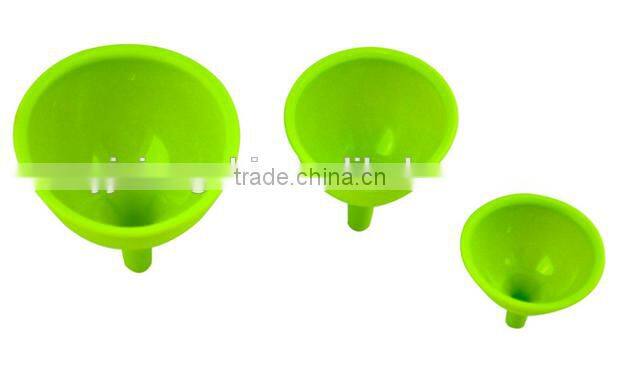 Hot sale colorful Silicone Funnel for Liquid Transfer Powder Transfer 100% Food Grade Silicone