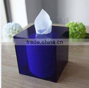 Homeloo Square Tissue Paper Box Holder Modern Style Transparent Clear Acrylic