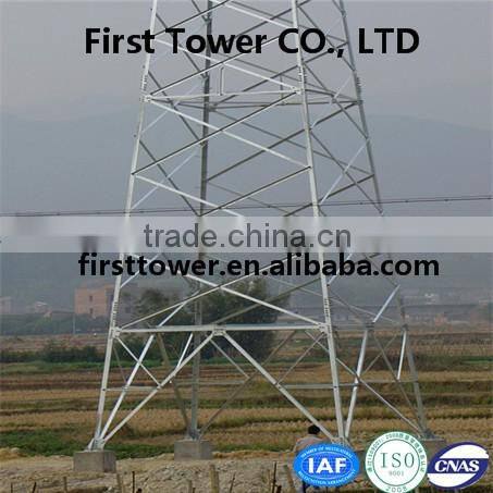 Four legged angle steel tower from Chinese supplier