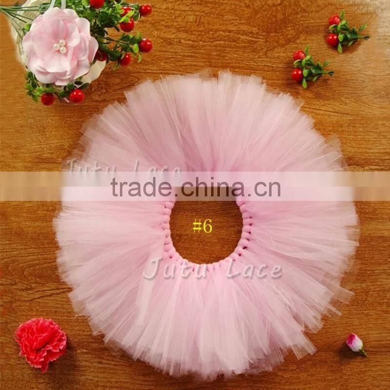 Best Birthday Gift Pink Fluffy Chiffon Flower Tutu Party Baby Kids Picture Skirt Wholesale