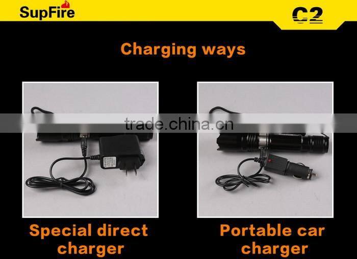 supfire c2 led night hunting torch light