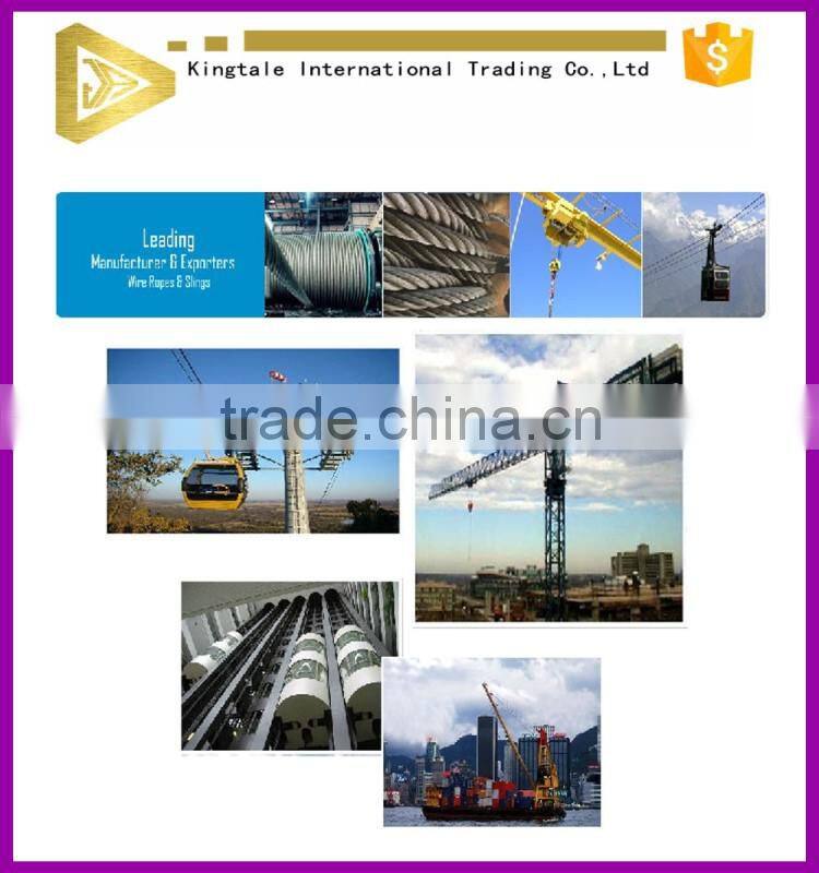 Stainless elevator steel wire rope lifting slings