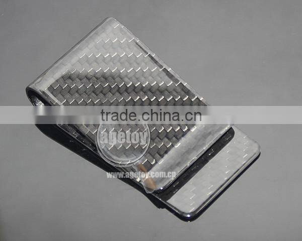 Box Packing Up-market Promotional Wholesale 100% Carbon Fiber Money Clip