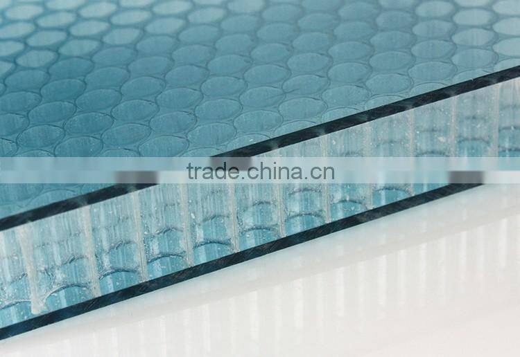 Nonmetal universal customize color decorative translucent honeycomb resin panel