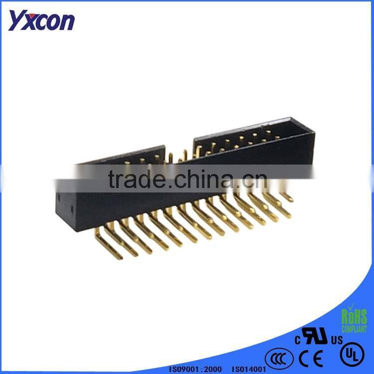 Dongguan Yxcon 2.0mm pitch dual row right angle box header connector