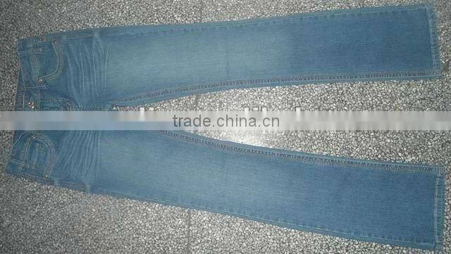 Competitive price lady's jeans , women pant in china
