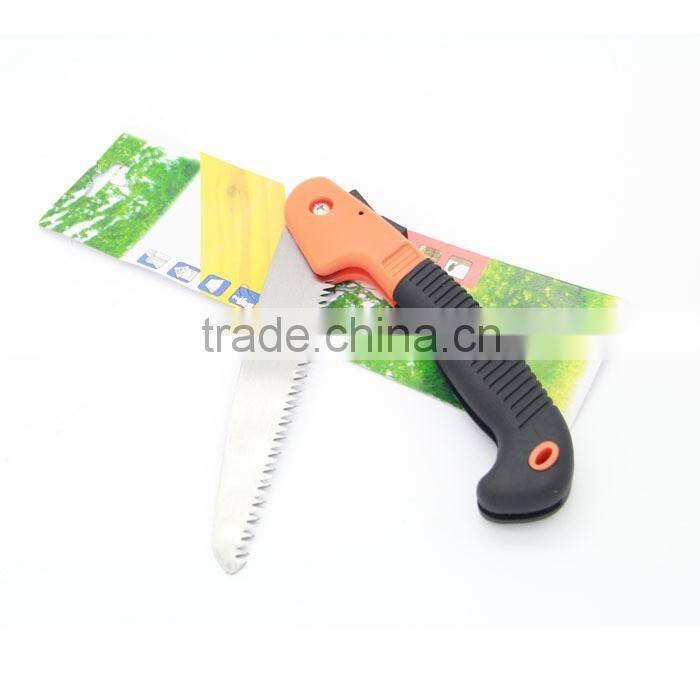 180MM 65mn steel Hand garden folding saw with black handle