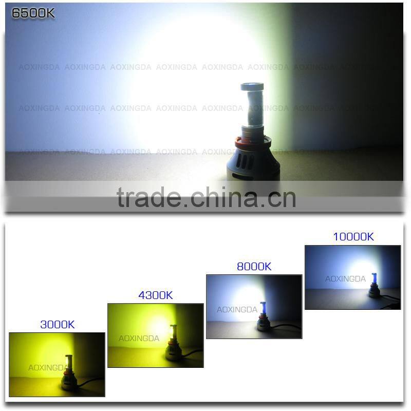 newest style 7000lm H11 H8 LED canbus headlight conversion kit color change