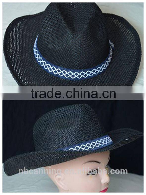 farmers straw hats /straw cowboy hat/ wholesale straw hats