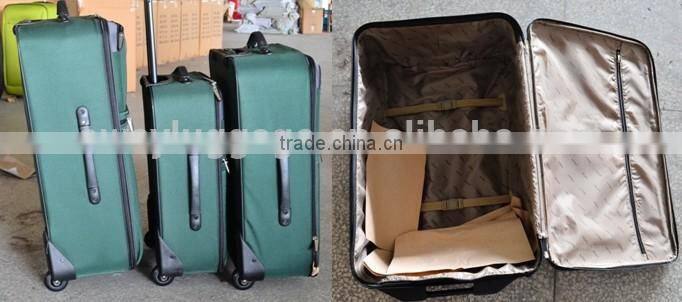 stock 3pcs wheeled luggage set closeout 3pcs wheeled baggage set