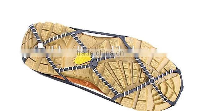 Antiskid shoe cover thread spring traction crampons