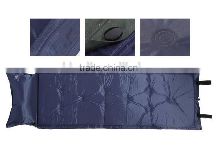 Outdoor single person damp-proof sleeping self inflating camping mattress