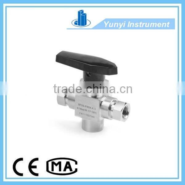 T1-FM-QF1B-002 three 3 way ball valve
