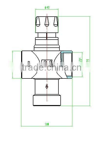 Brass Water mixing valve (DN40)