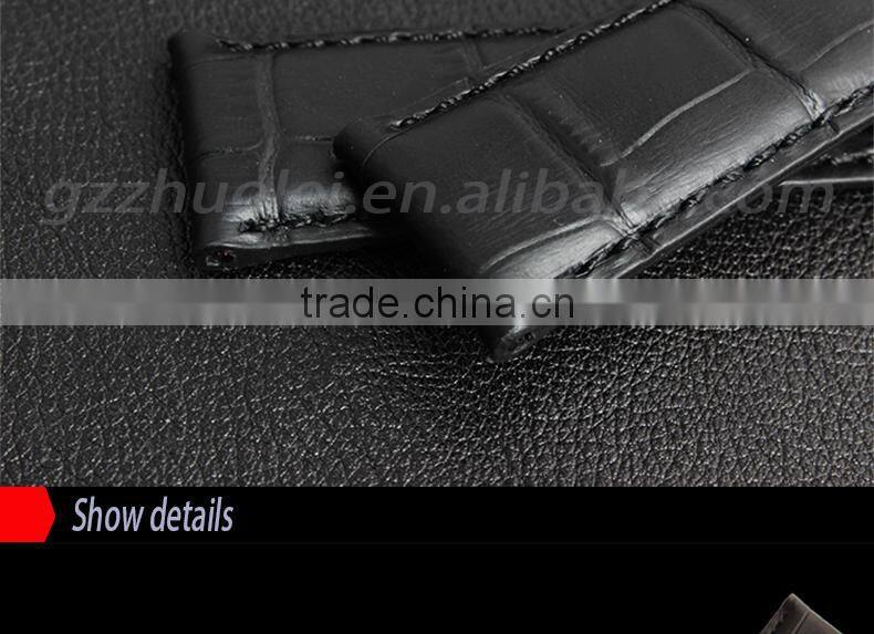 2015 Fashion Croco grain calf leather watch band leather watch strap 19mm 20mm 22mm