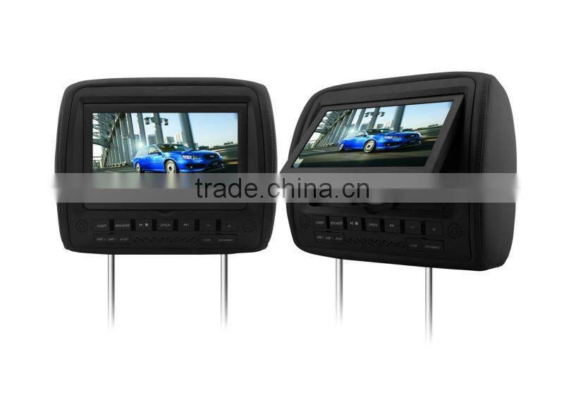 9" Headrest DVD Player With FM Transmitter And Hanstar New TFT LCD