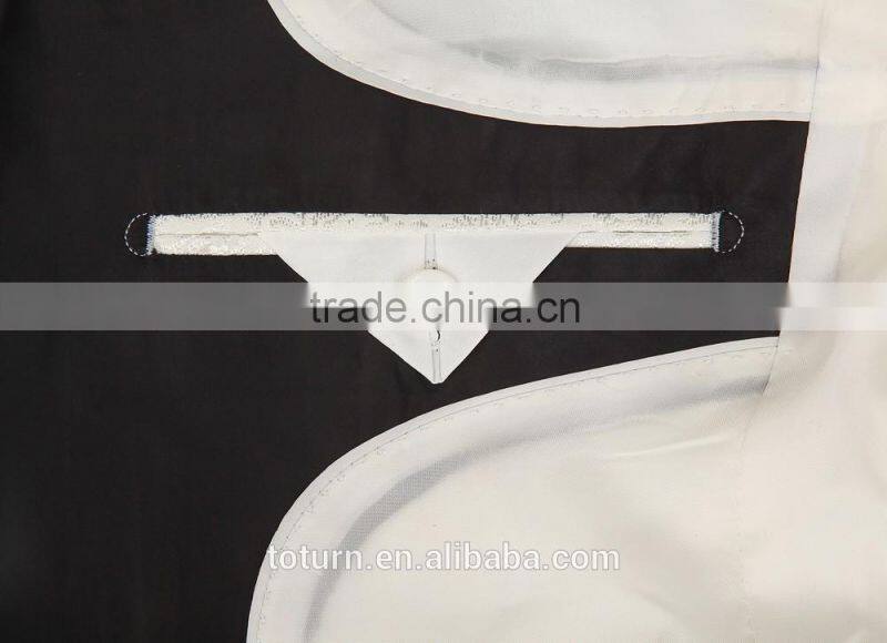 2016 apparel High Quality clothing manufacturers OEM white racking pattern Formal Wedding frock Wear mans suit