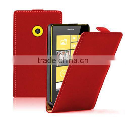 PU Leather flip mobile phone case cover pouch for Nokia lumia 520