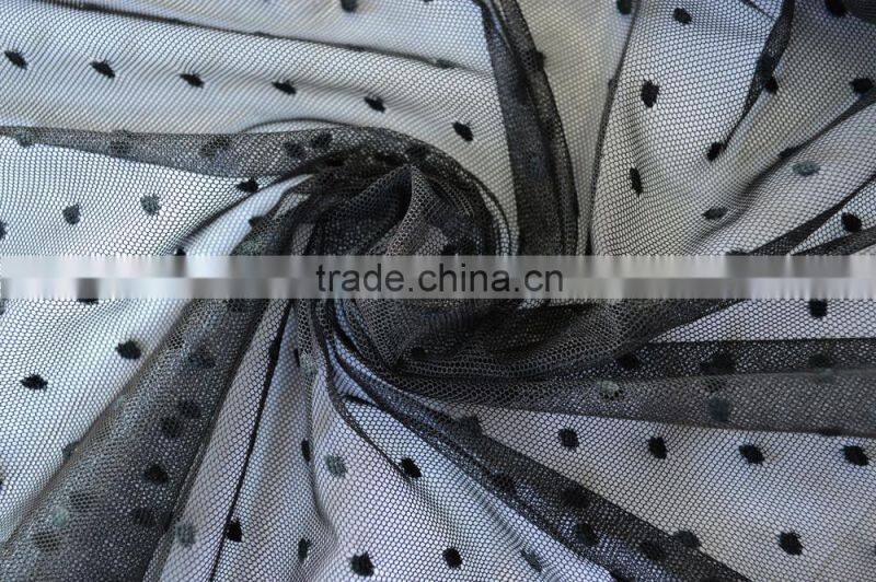 Polyester Mesh Jacquard Fabric for Dress DSN445