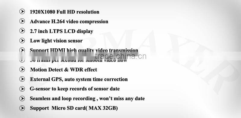 Carmaxer OEM GPS with full hd vatop car camera