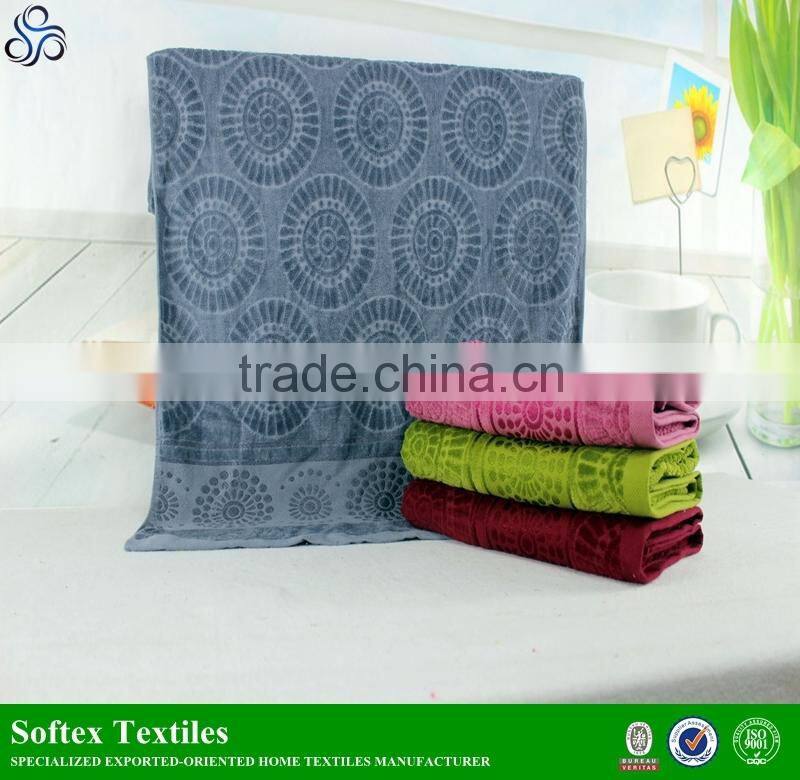 customized 100% cotton 21s yarn jacquard towel bar towel bath towel