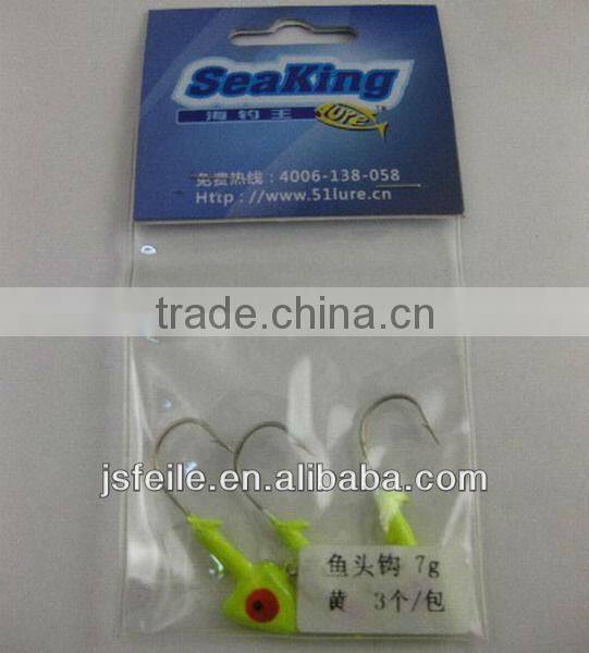 lead head jig it fishes hooks