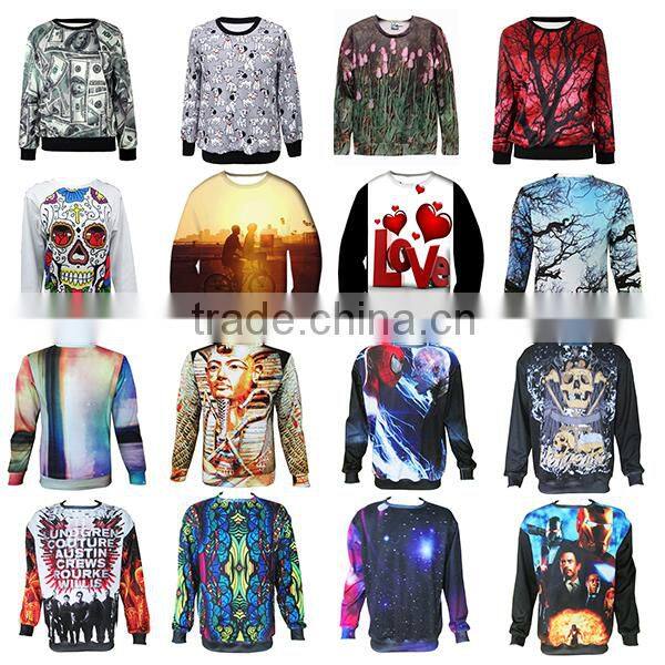 Custom Men's Sweatshirt, Sublimation Printing Sweatshirt, 3D Printing Sweatshirt Hoodies