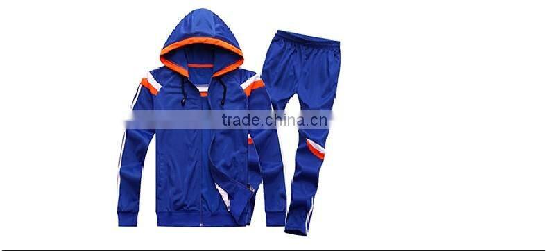Tricot material traiining performance sports tracksuit