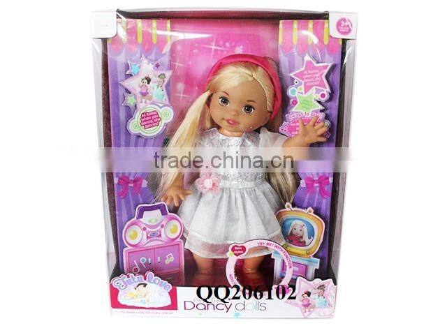16 inch Beautiful Baby Doll Kids Doll Toy Dancing toy Doll With Music and Sound