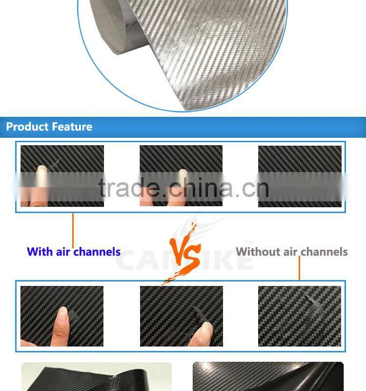 CARLIKE 1.52*30m 5*98 FT Air Free Chrome 4D Carbon Fiber Product
