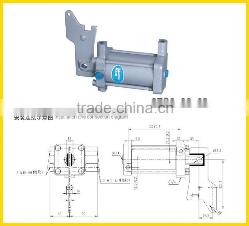2ZS6 double acting hydraulic cylinder two-way hydraulic cylinder