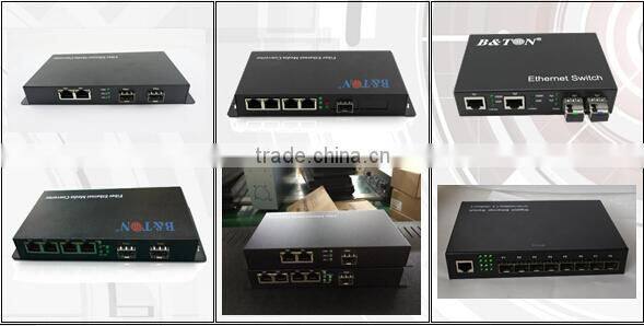 8 port SFP ports Gigabit Ethernet Switch media Converter