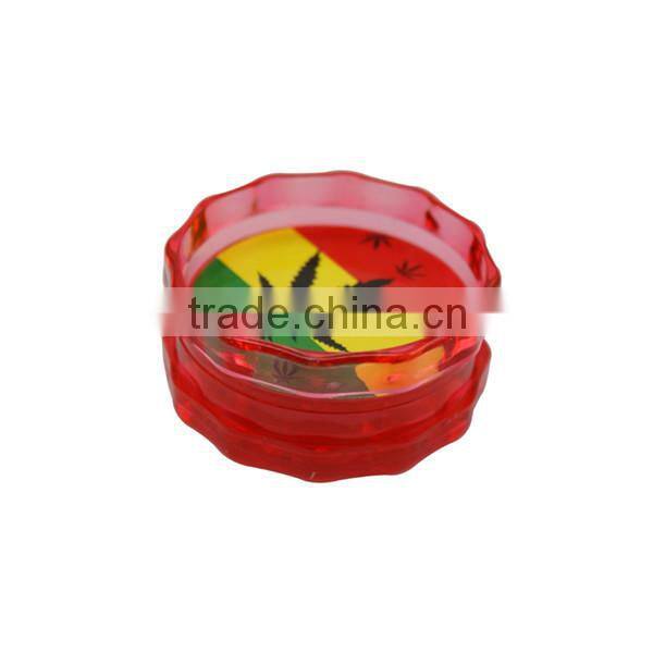 2016 plastic 2Layer polygonal herb/weed grinder GT5028OEM