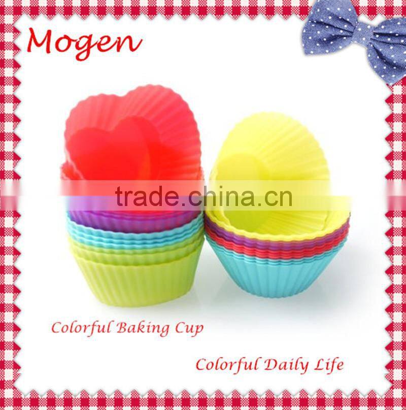 Baking Cup Cupcake Liners six vibrant colors cup Silicone Baking Cups,Cupcake Liners