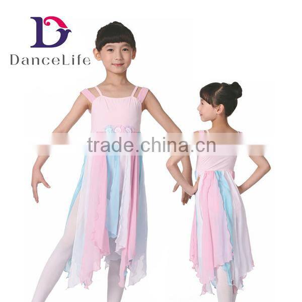 C2143 Wholesale long ballet dress girls ballet dancewear costume kids ballet dress