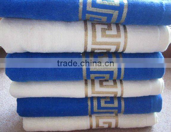 100%Bamboo Dobby Active Dyed Solid Bath Towel
