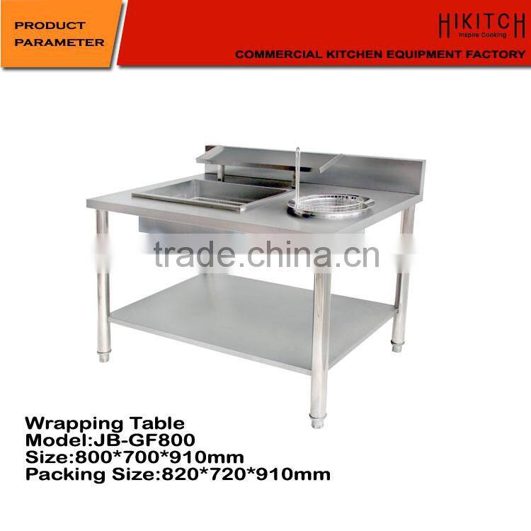 commercial kichen equipment stainless steel wroking table 0.8 M