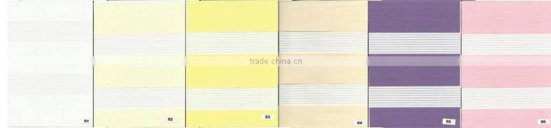 Textile venetian blinds 18 mm ,28mm, 38mm zebra roller blinds with zebra fabric