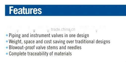 Duplex SS Block and Bleed Valve, Relief Valve, Isolation valve