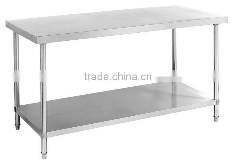 Affordable kitchen work tablet/restaurant stainless steel work bench/food prep kitchen worktable
