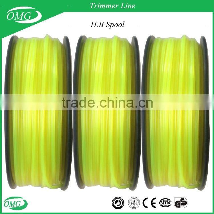 Professional Grade 2.4mm x 8LBS Dual Color Nylon Grass Trimmer Line