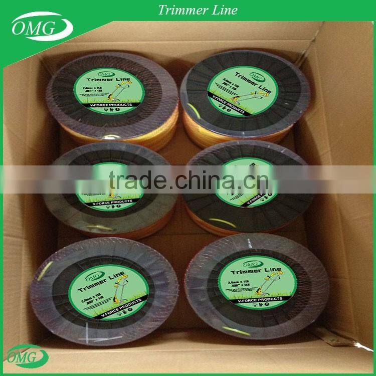 Professional Grade 2.4mm x 8LBS Dual Color Nylon Grass Trimmer Line