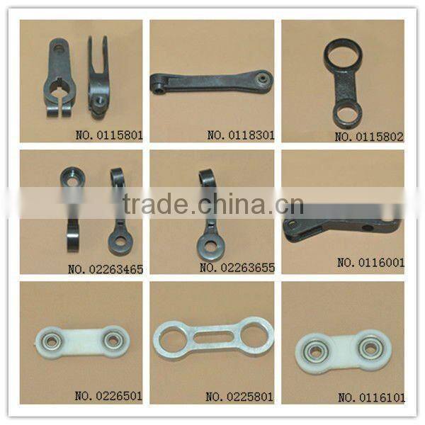 Muller parts,KY parts --(shaft,pulley,roller holder,reed,needle seat,alu beam,lock block