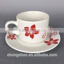 Wholesale bulk tea cup and saucer sets ceramic tableware
