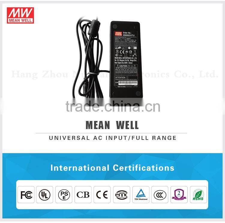 Meanwell 60W AC-DC Single Output Desktop power supplies/ 60w ac adaptor